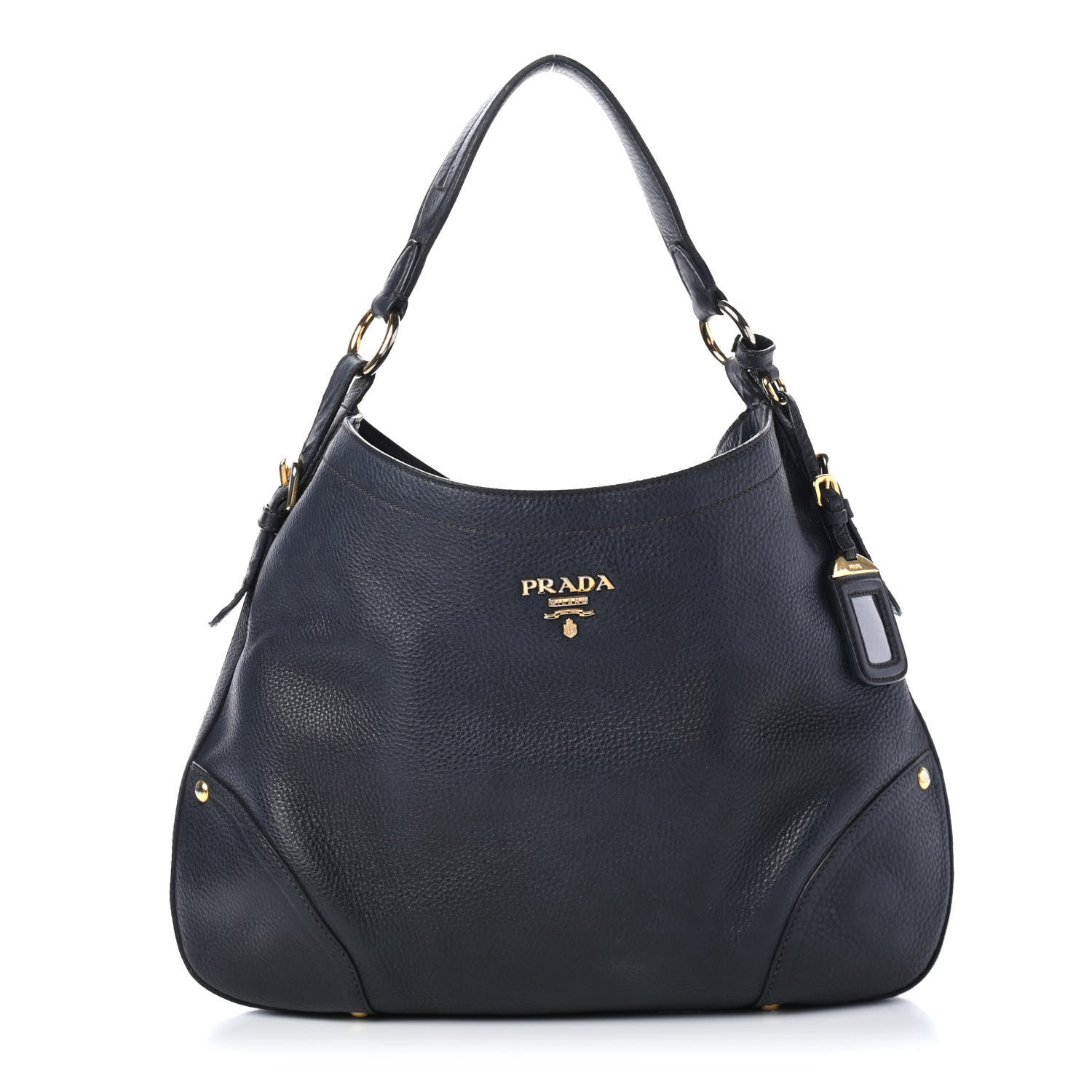 Prada Vitello Daino Hobo Baltico 1 of 4