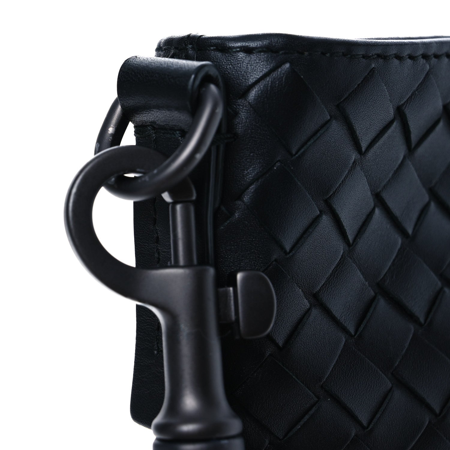 Bottega Veneta Nappa Intrecciato VN Crossbody Messenger Bag Black 11 of 13