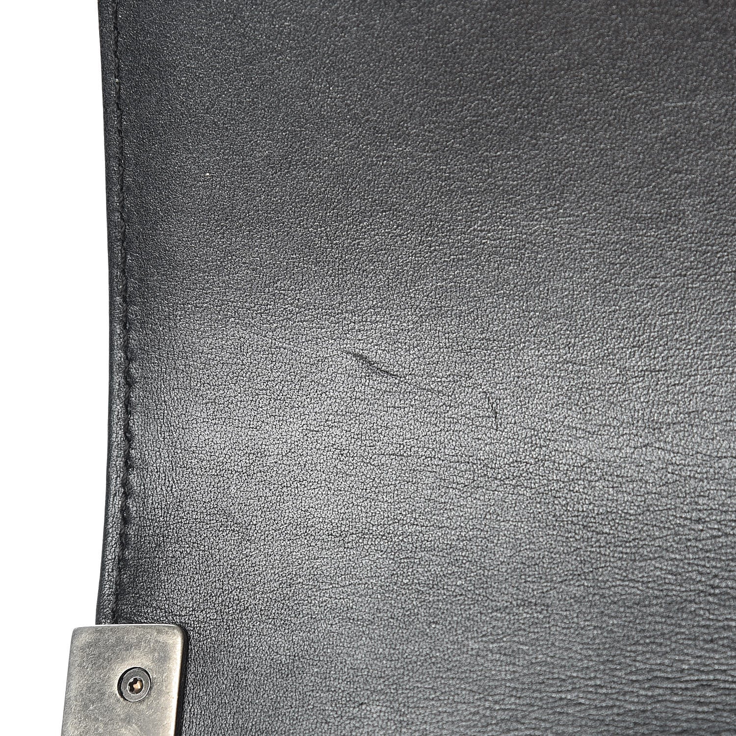 Chanel Metallic Calfskin Quilted Medium Boy Flap Black 11 of 15