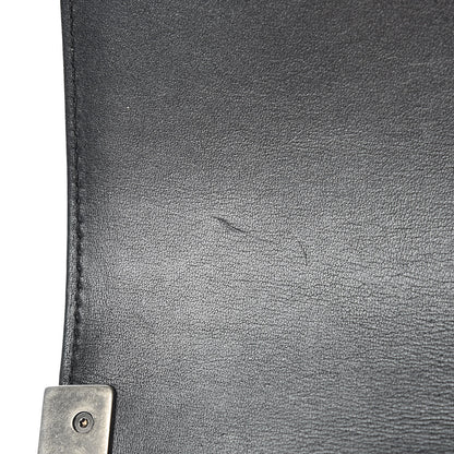 Chanel Metallic Calfskin Quilted Medium Boy Flap Black 11 of 15