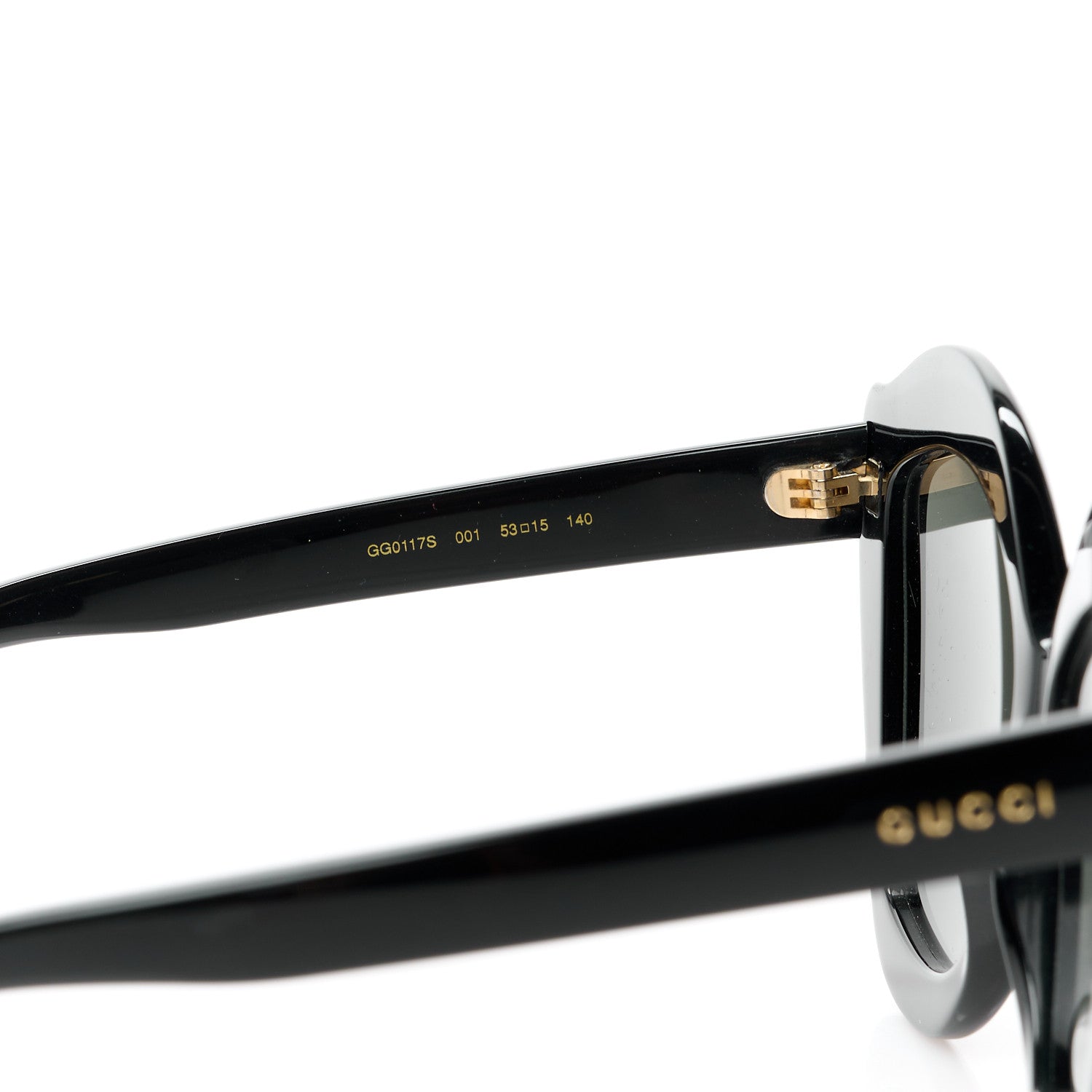 Gucci Cat Eye GG0117S Sunglasses Black 5 of 9