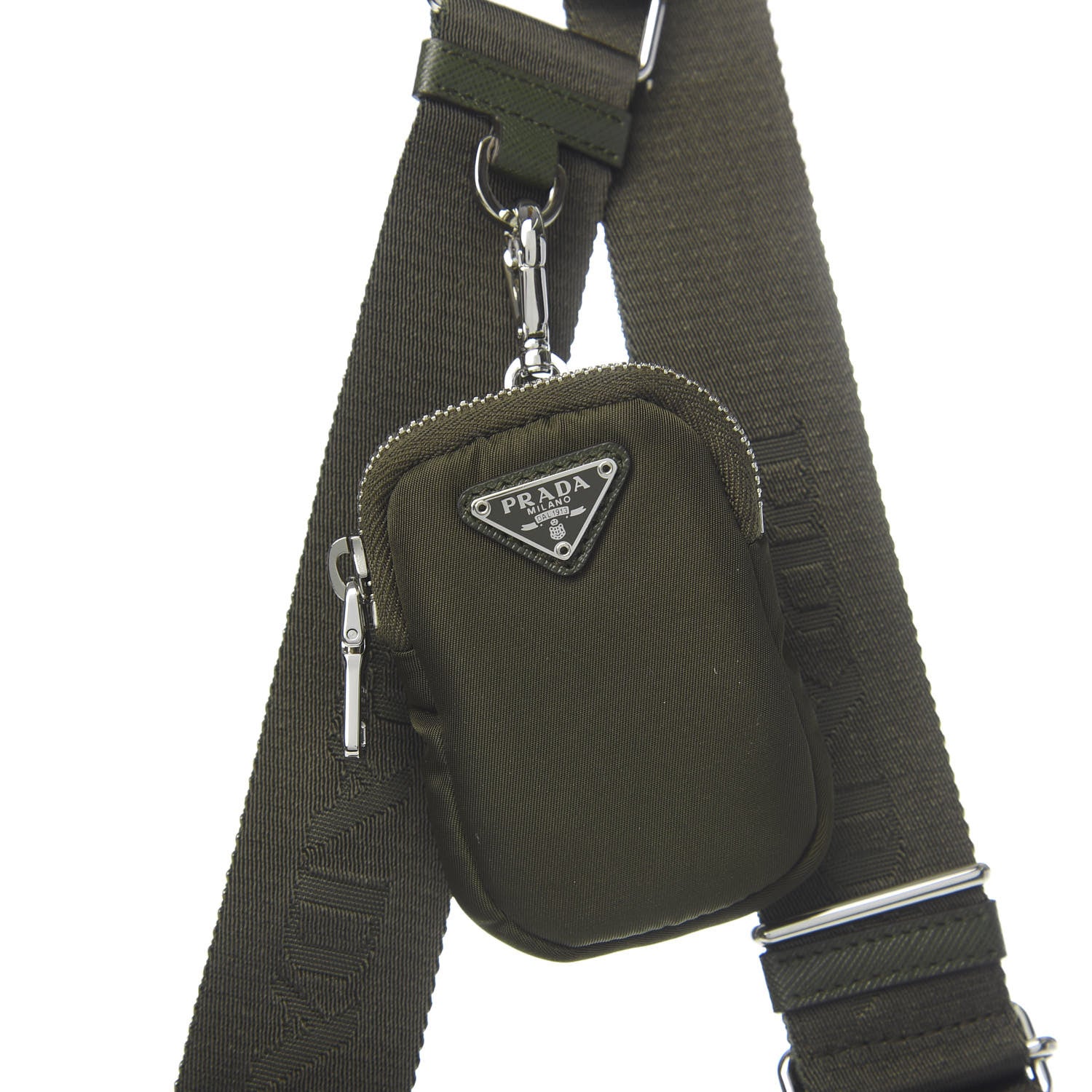 Prada Tessuto Nylon Saffiano Re-Edition 2005 Shoulder Bag Mimetico 12 of 12