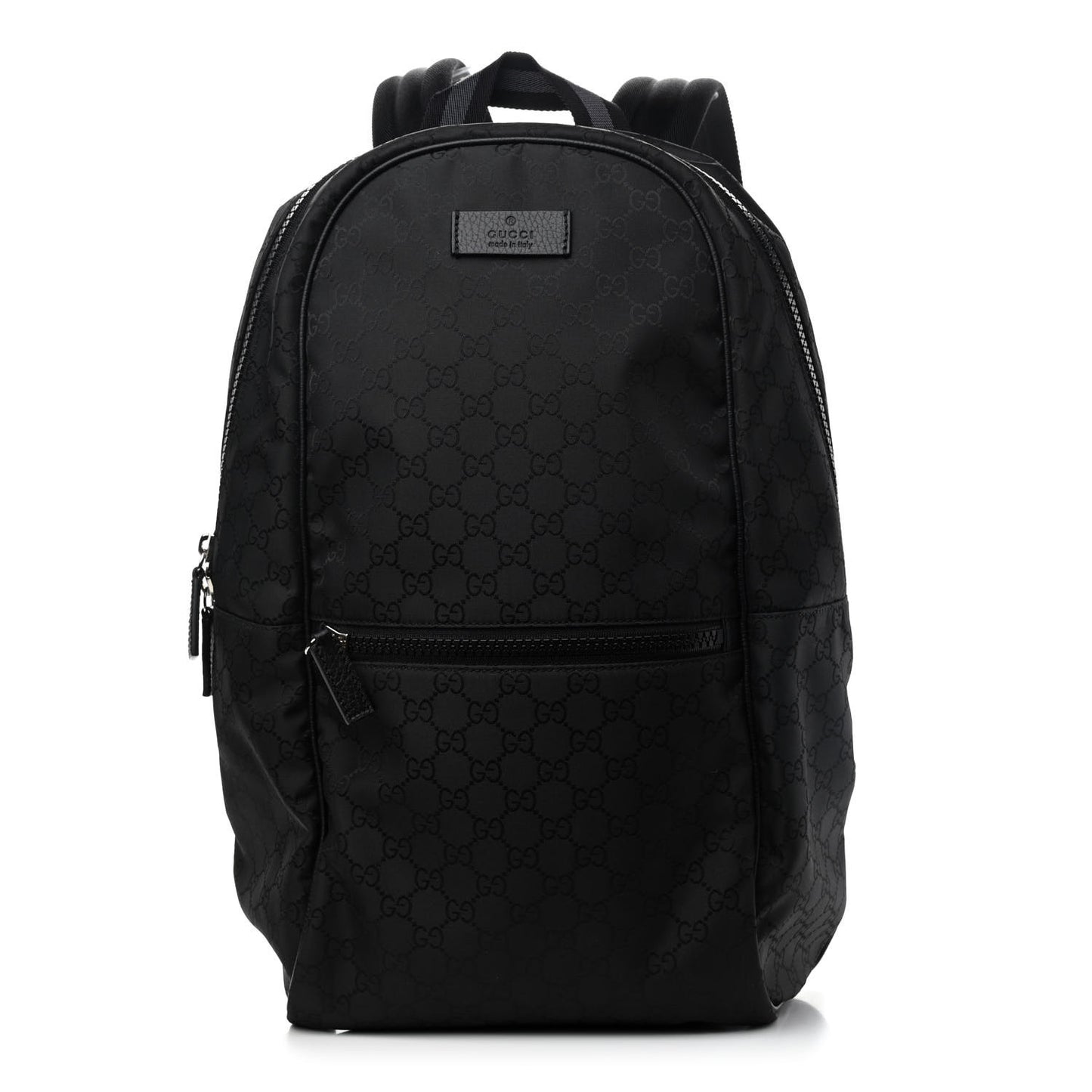 Nylon Monogram Slim Backpack Black