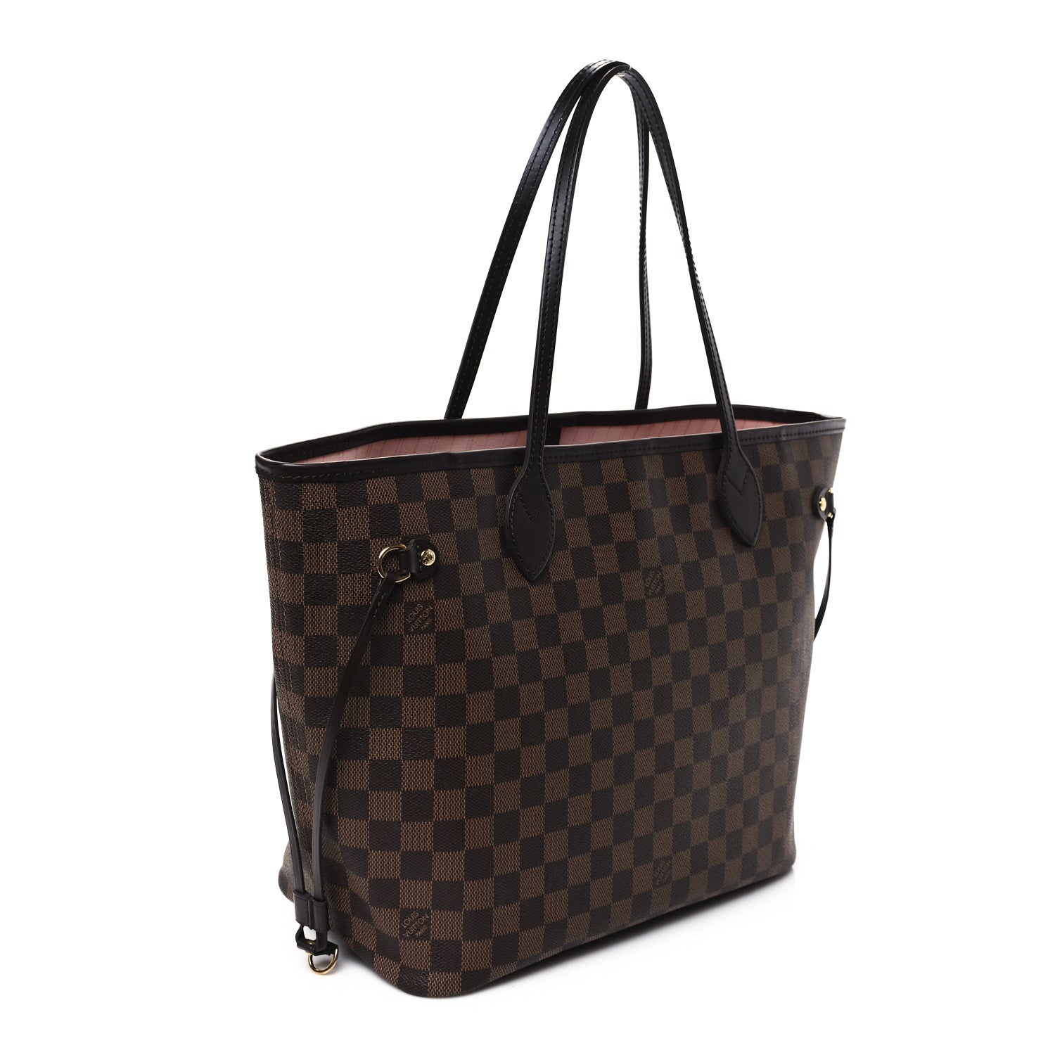 Louis Vuitton Damier Ebene Neo Neverfull MM Rose Ballerine 4 of 10