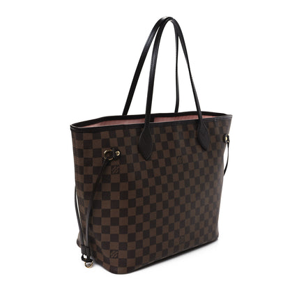 Louis Vuitton Damier Ebene Neo Neverfull MM Rose Ballerine 4 of 10