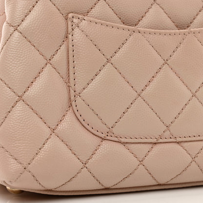 Chanel Caviar Quilted Extra Mini Coco Handle Flap Light Pink 12 of 13