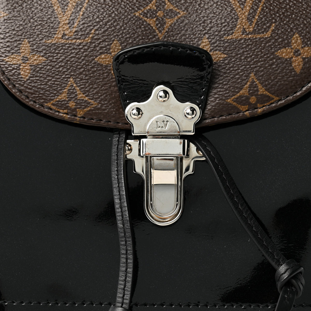 Louis Vuitton Patent Monogram Hot Springs Backpack Black 7 of 10