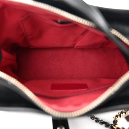 Chanel Aged Calfskin Quilted Small Gabrielle Hobo Black 5 of 12