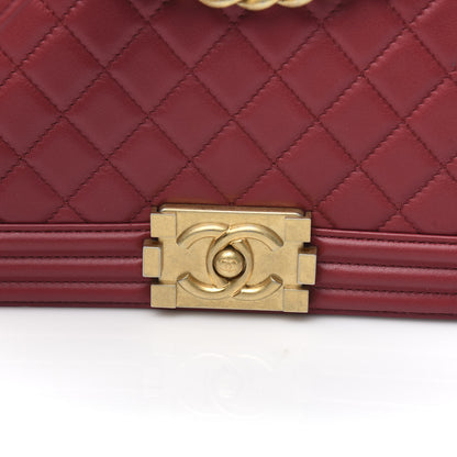 Chanel Calfskin Quilted Medium Boy Flap Red 10 of 10