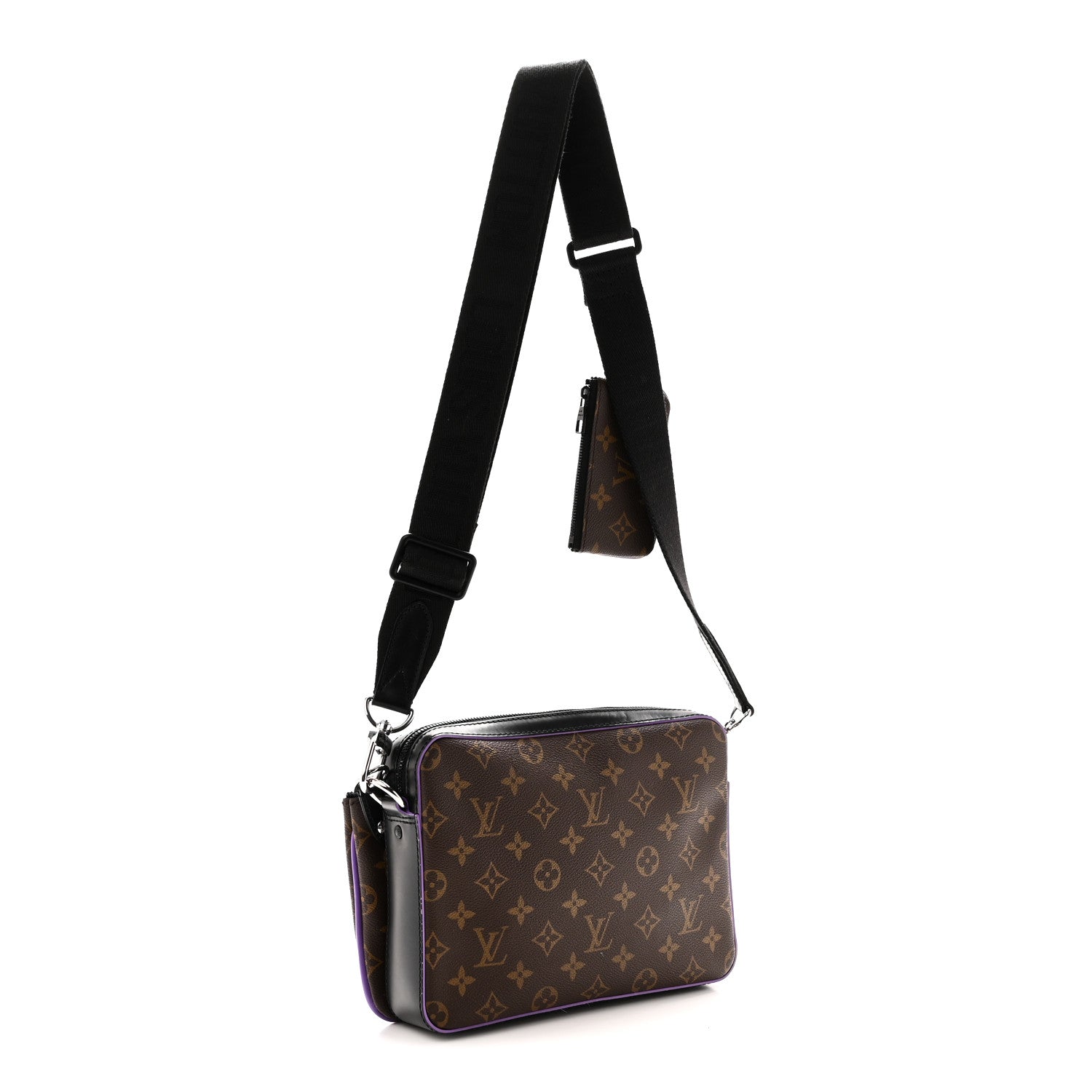 Louis Vuitton Monogram Macassar Trio Messenger Purple 3 of 10