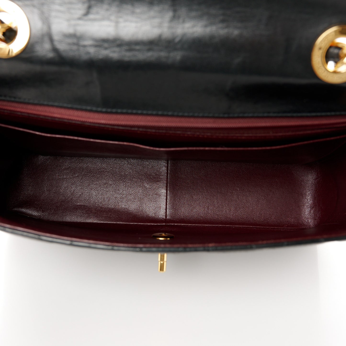 Lambskin Quilted Jumbo Single Flap Black