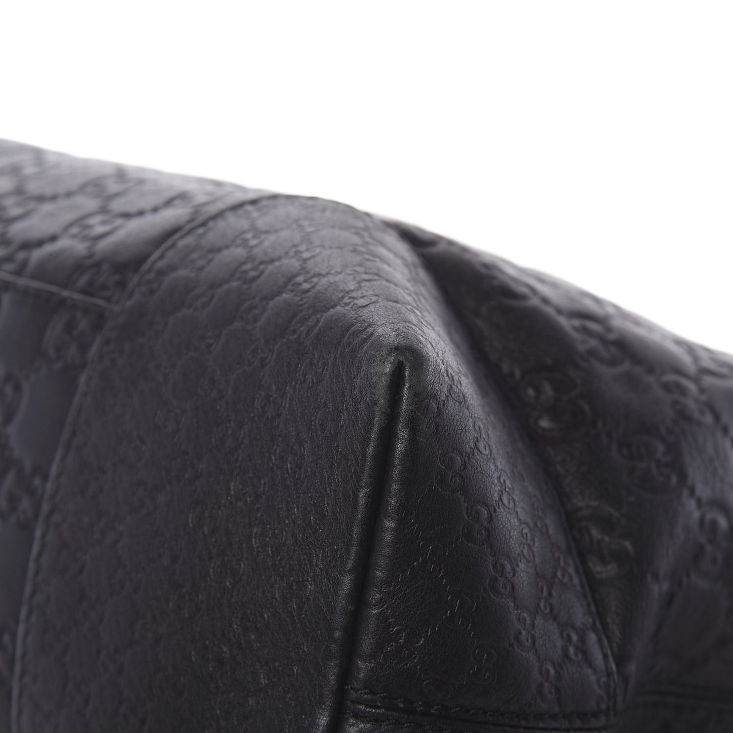 Guccissima Medium Bree Foldover Tote Black