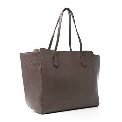 Gucci Dollar Calfskin Medium Swing Tote Grey Field Soft Pink 3 of 8
