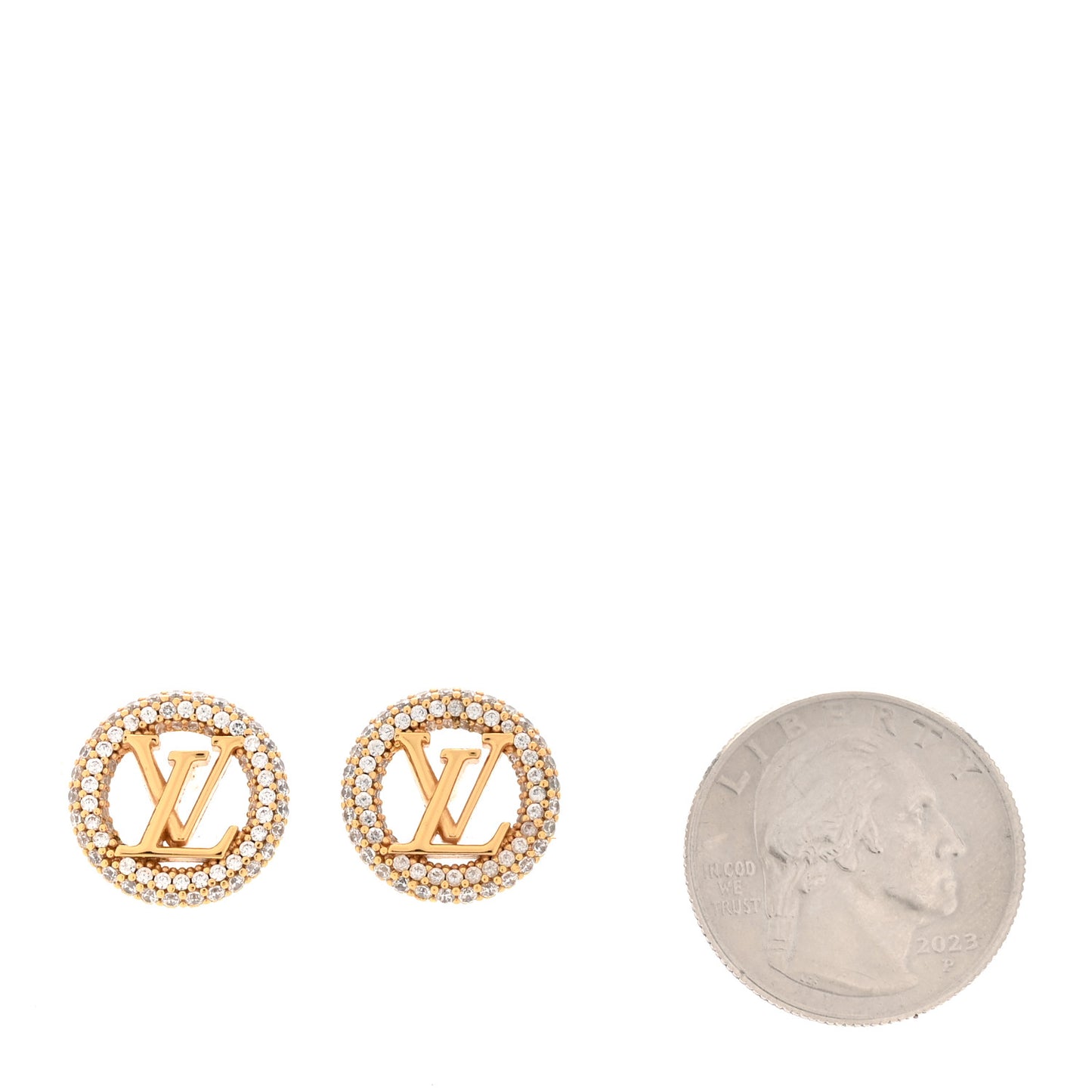 Metal Crystal Louise By Night Earrings Gold