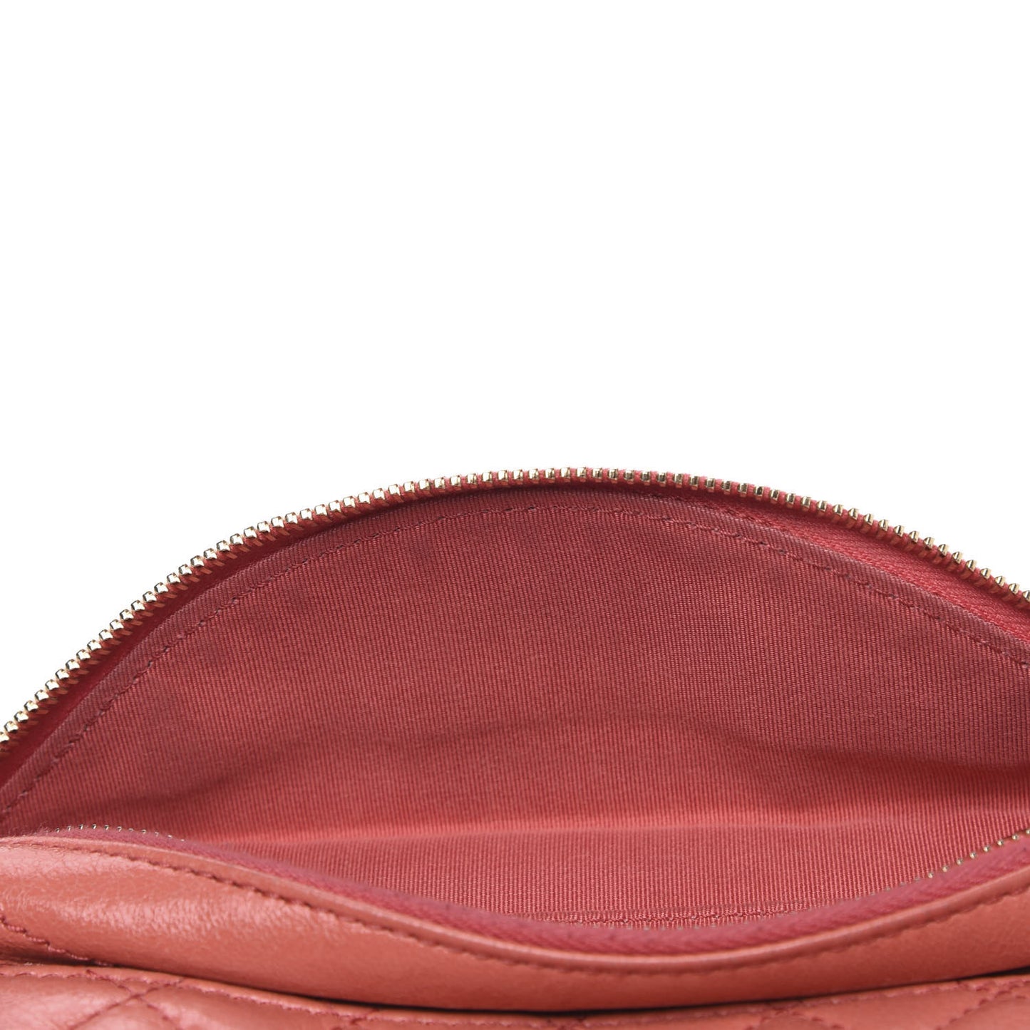 Crumpled Glazed Lambskin Quilted Waist Bag Fanny Pack Pink
