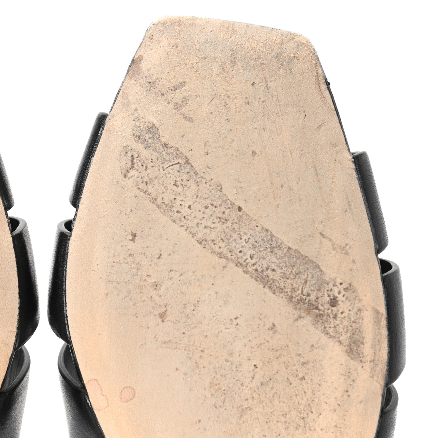 Calfskin Tribute 05 Slide Sandals 36 Black