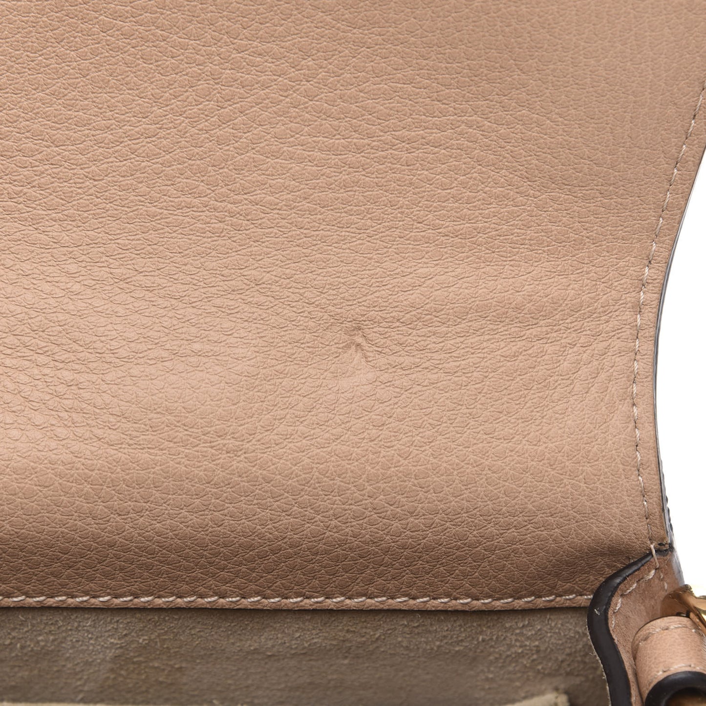 Calfskin Suede Small Nile Bracelet Bag Biscotti Beige