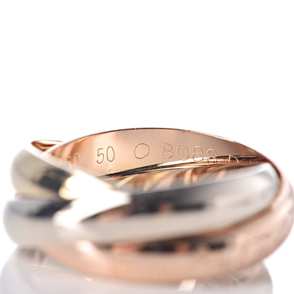Cartier 18K Pink Yellow White Gold Classic Les Must De Trinity Ring 50 5.25 5 of 6
