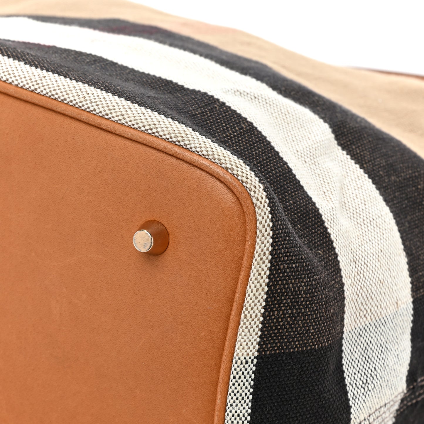 Canvas Mega Check Medium Ashby Hobo Saddle Brown