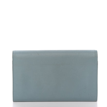 Prada Tessuto Nylon Continental Flap Wallet Turchese 13 of 14