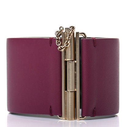 Chanel Calfskin CC Wide Cuff Dark Pink 3 of 3