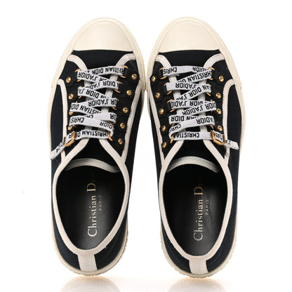 Christian Dior Canvas Walk'N'Dior Low Top Sneakers 37.5 Navy 2 of 11