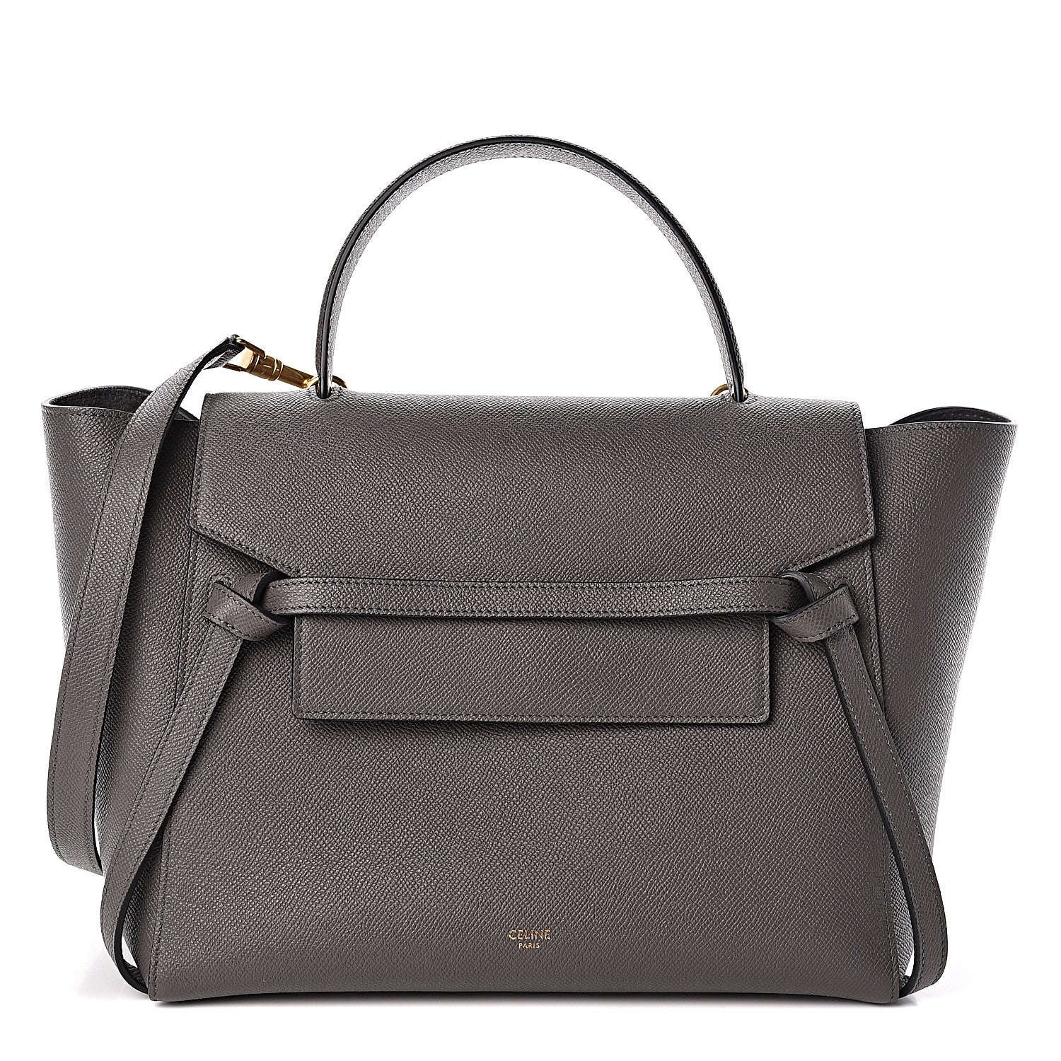 Celine Grained Calfskin Mini Belt Bag Grey 1 of 9