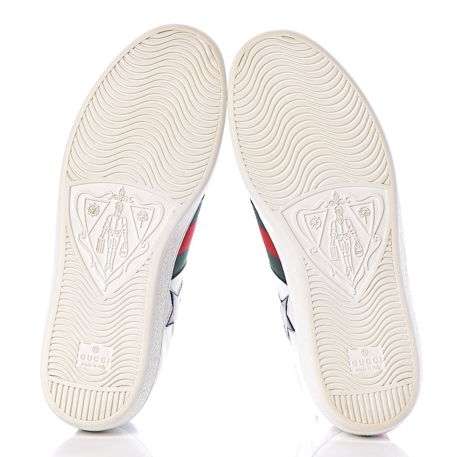 Gucci Calfskin Ayers Web Star Embroidered Mens Ace Sneakers 8.5 White Multi 5 of 11