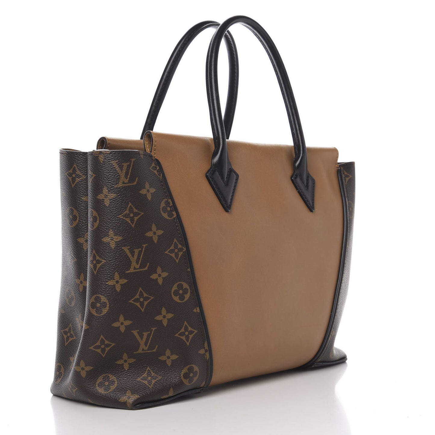 Monogram Cuir Orfevre Tote W PM Noisette