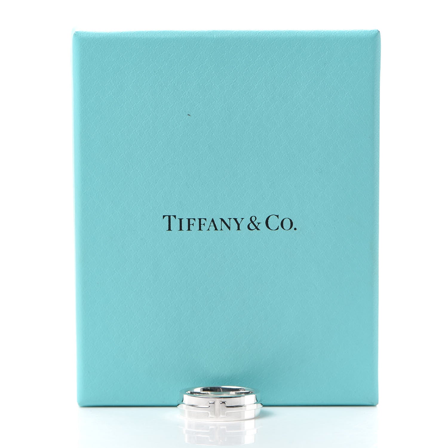 Tiffany Sterling Silver Tiffany T Wide Band Ring 52 6 5 of 5