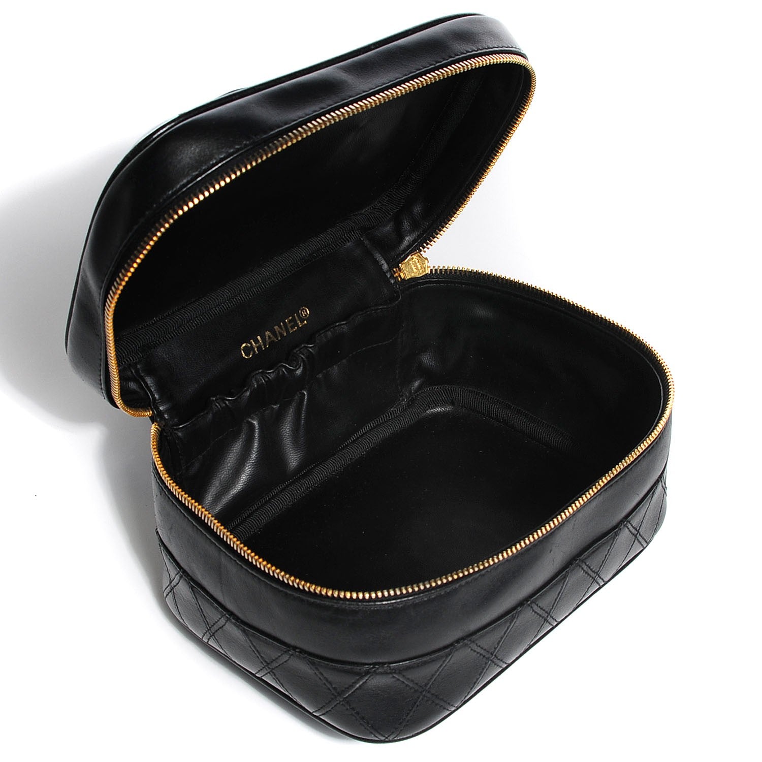 Chanel Calfskin Vanity Cosmetic Case Black 5 of 8