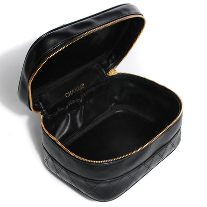 Chanel Calfskin Vanity Cosmetic Case Black 5 of 8