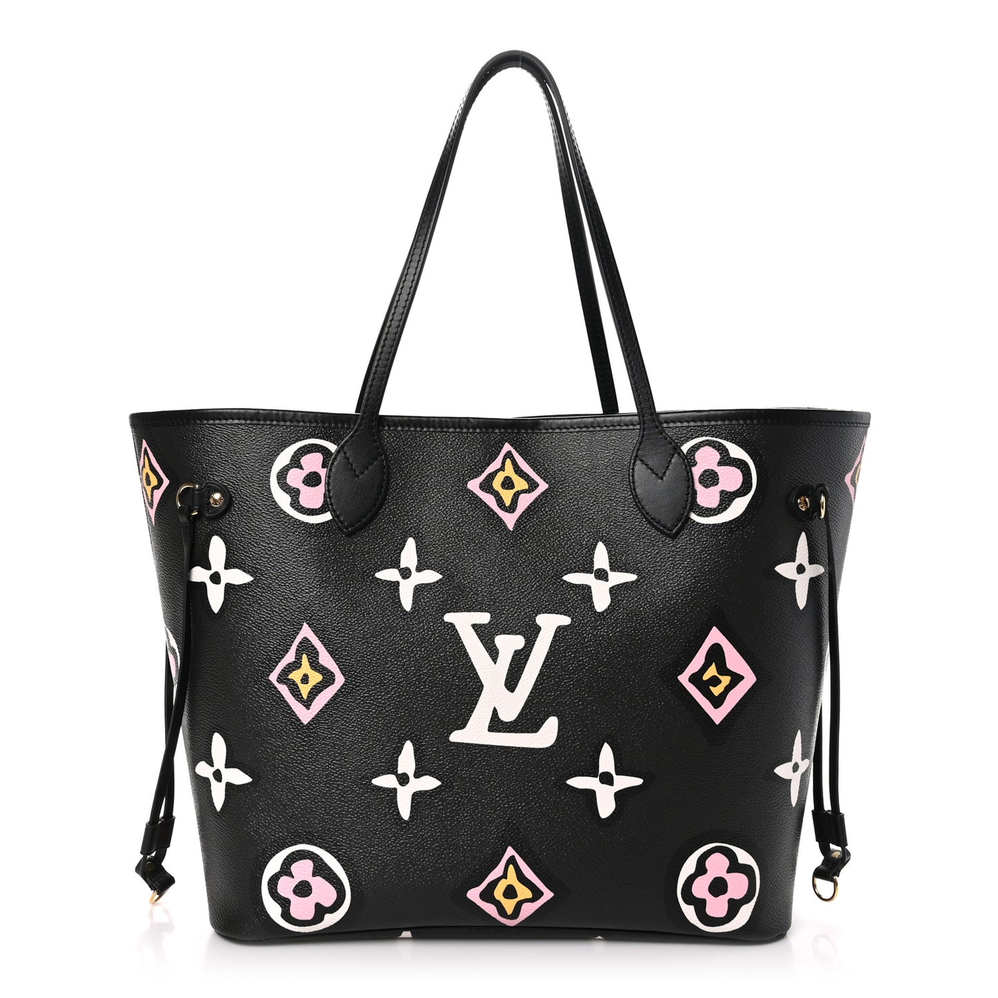 Monogram Giant Wild at Heart Neverfull MM Black