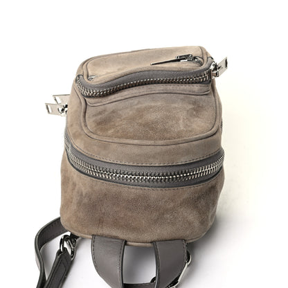 Alexander Wang Suede Mini Attica Backpack Crossbody Grey 8 of 8