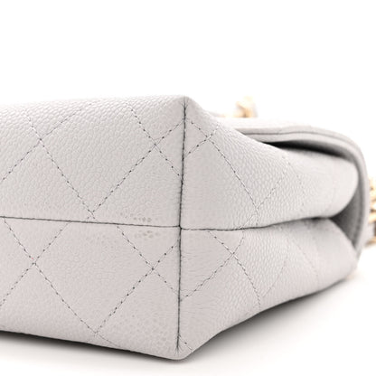 Chanel Caviar Quilted Small City Walk Flap Light Grey 10 of 10