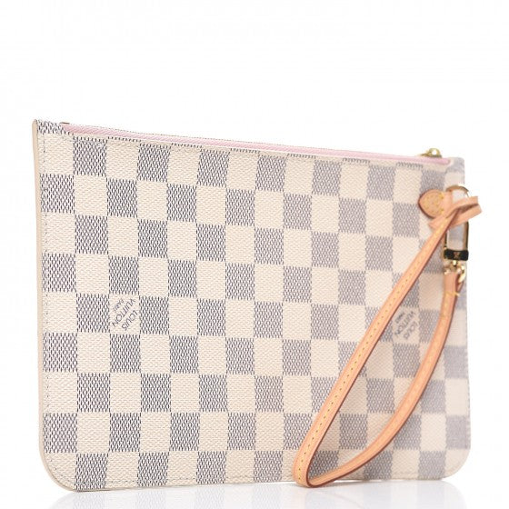 Damier Azur Neverfull MM GM Pochette Rose Ballerine
