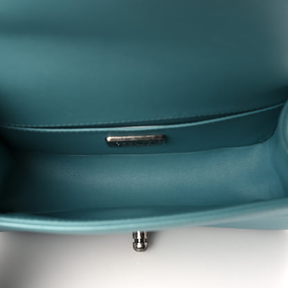 Chanel Galuchat Stingray Small Boy Flap Turquoise 5 of 9