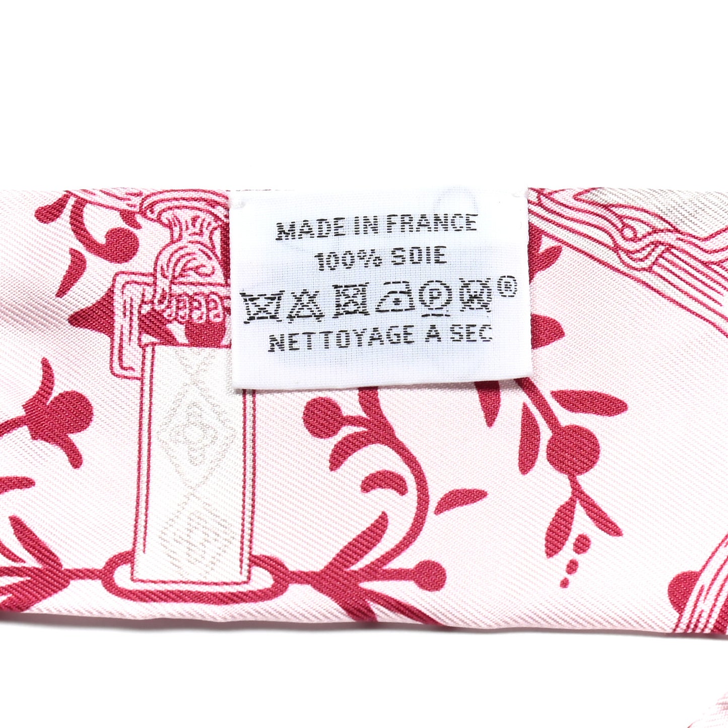Silk Etriers Remix Twilly Rose Pale Bordeaux