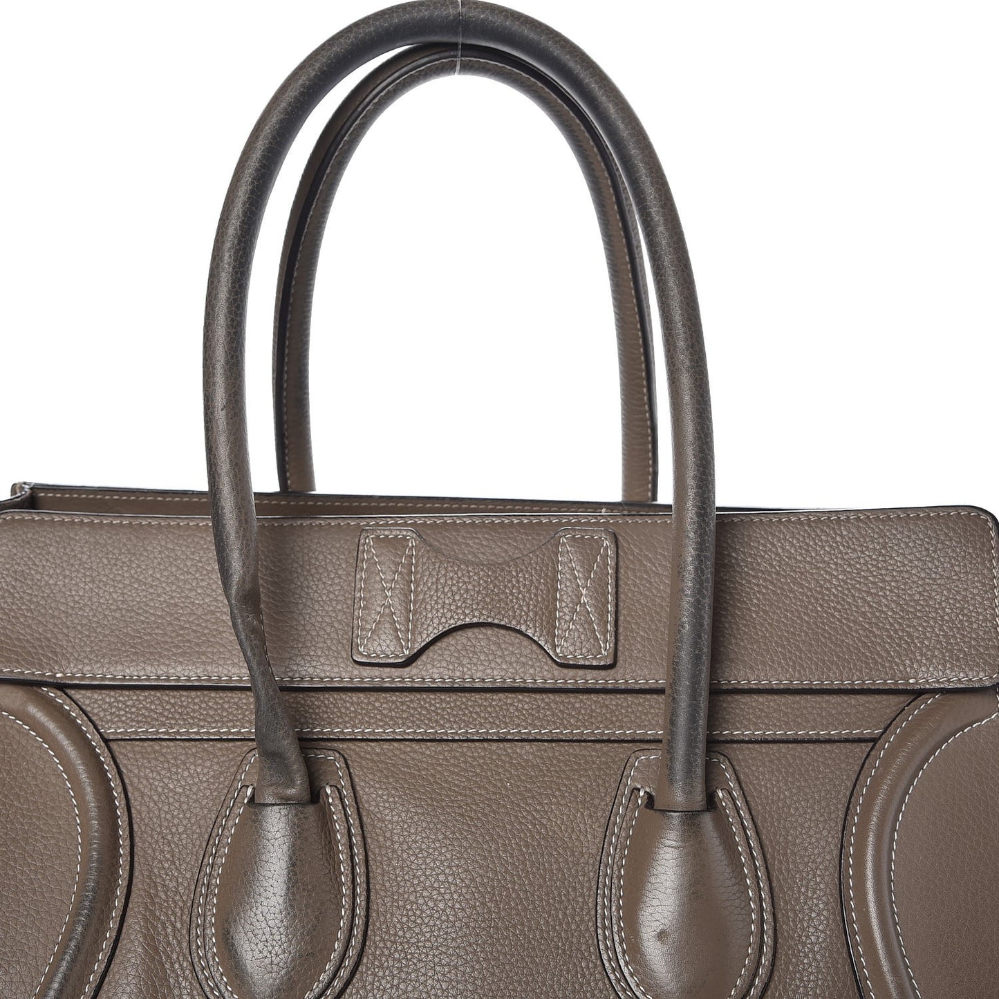 Drummed Calfskin Mini Luggage Souris