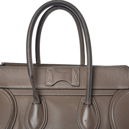 Celine Drummed Calfskin Mini Luggage Souris 24 of 26