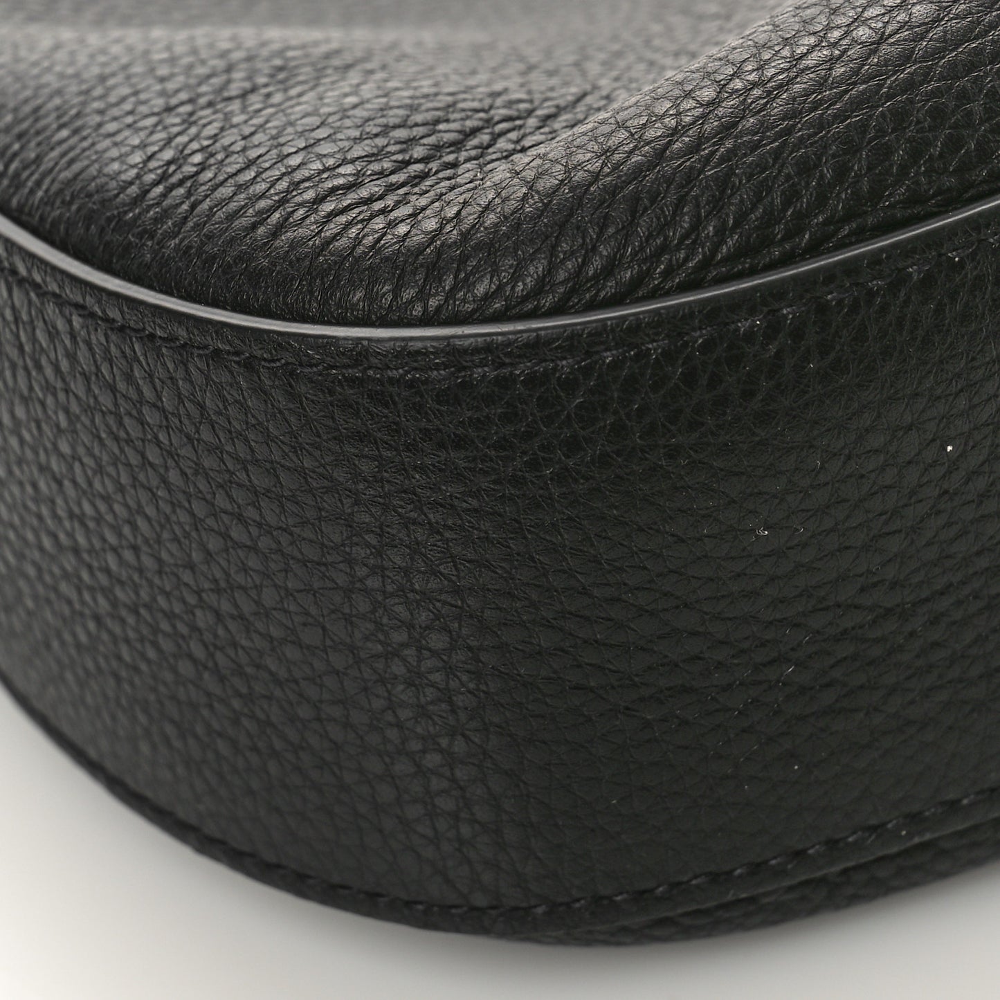 Vitello Phenix Small Zippered Messenger Hobo Black