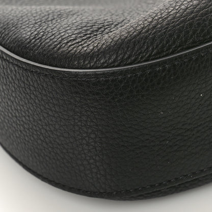 Prada Vitello Phenix Small Zippered Messenger Hobo Black 7 of 8