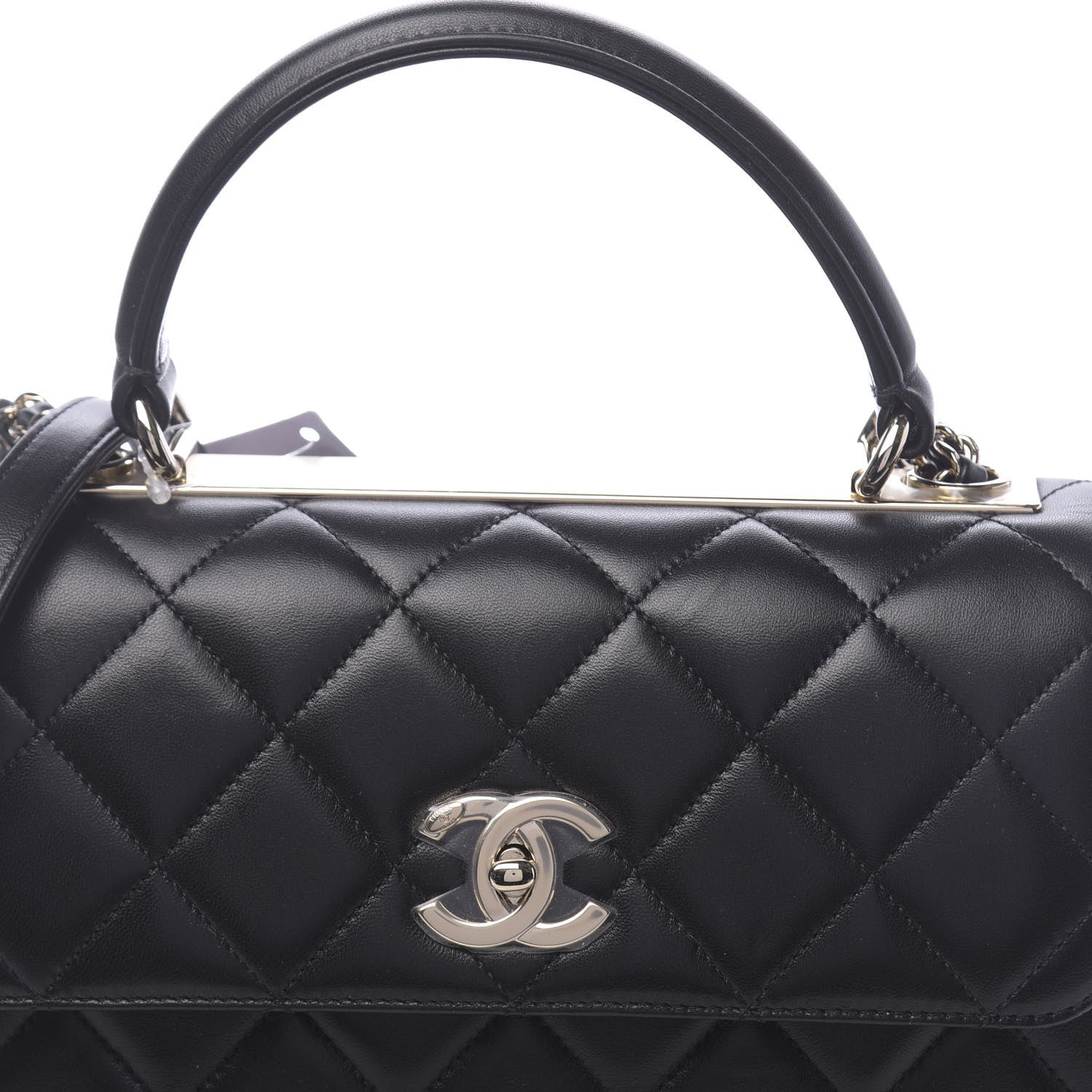 Chanel Lambskin Quilted Small Trendy CC Dual Handle Flap Bag Black 11 of 11