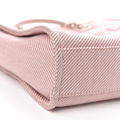 Chanel Mixed Fibers Calfskin Mini Deauville Tote Rose Pink 8 of 10