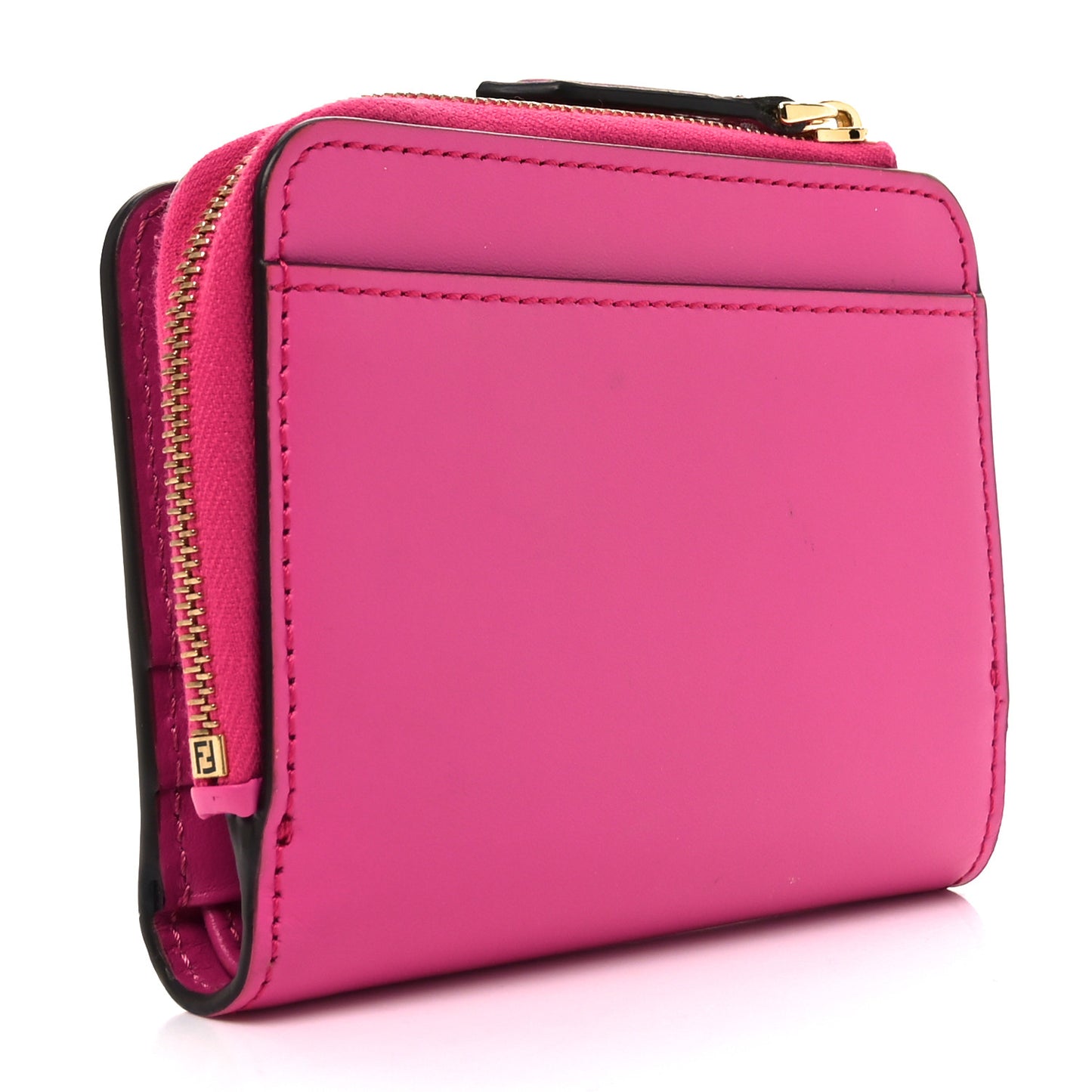 Vitello King Cruise FF Diamonds Compact Wallet Geranio Ciclamino Pilar