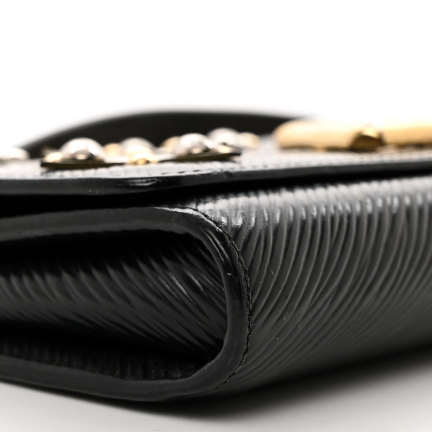 Louis Vuitton Epi Mechanical Flowers Twist Chain Wallet Black 9 of 13