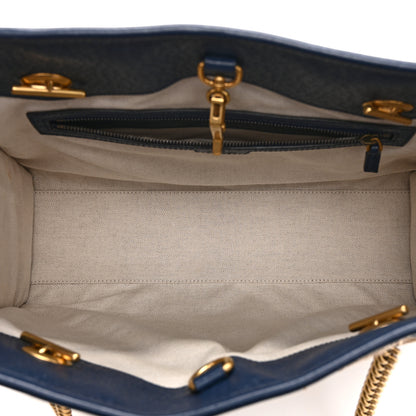 Gucci Raffia GG Monogram Matelasse Medium GG Marmont Shoulder Tote Natural Royale Off White 5 of 11