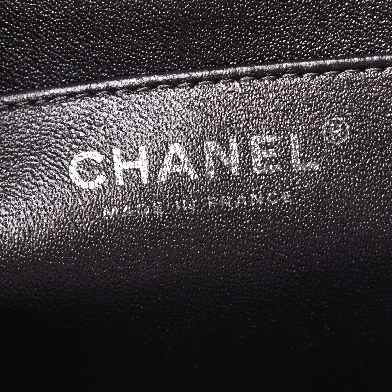 Chanel Metallic Lambskin Quilted Jumbo Single Flap Dark Grey 6 of 11