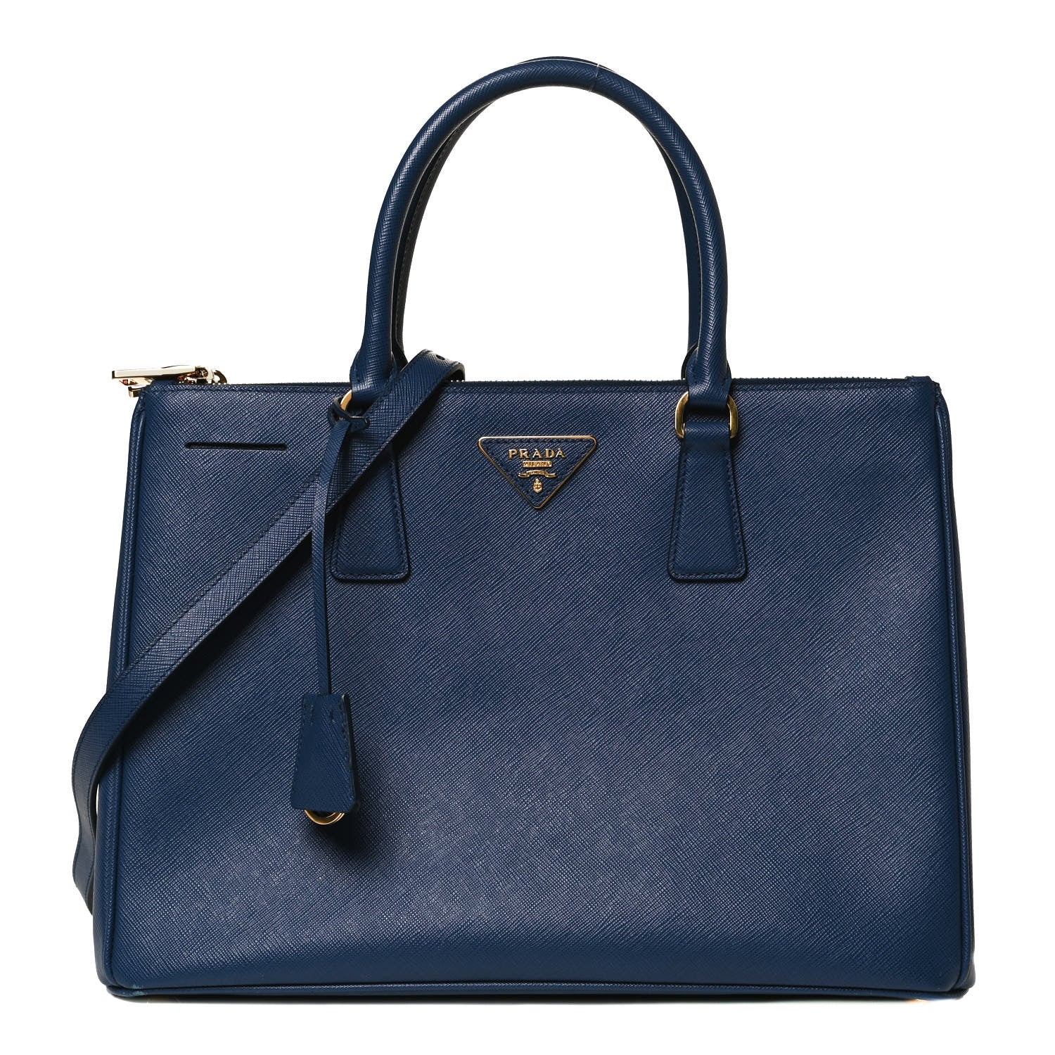 Prada Saffiano Galleria Double Zip Tote Bleuette 1 of 10