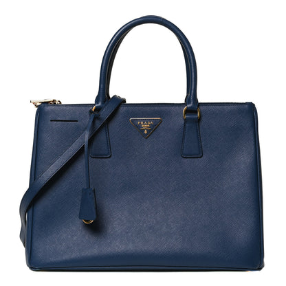 Prada Saffiano Galleria Double Zip Tote Bleuette 1 of 10